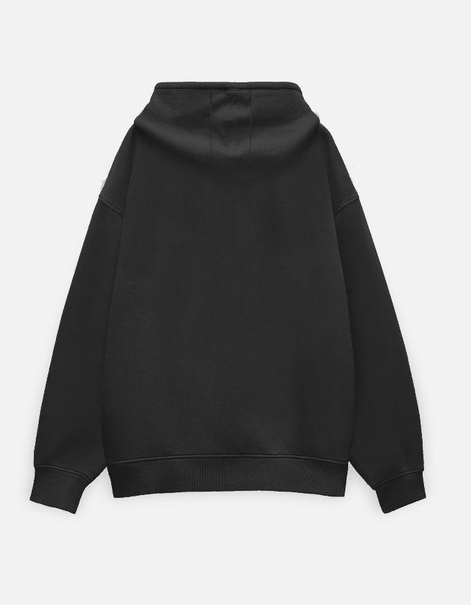 Night Alpha Hoodie Black Back – Clean Minimal Back