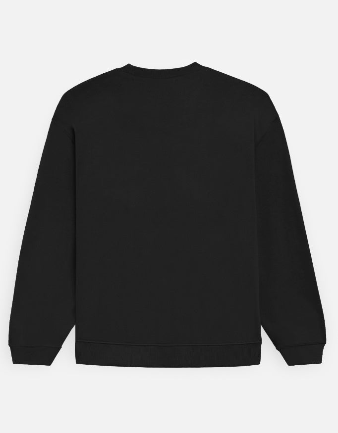 Truly Shaken Sweatshirt Black Back – Clean Oversized Fit