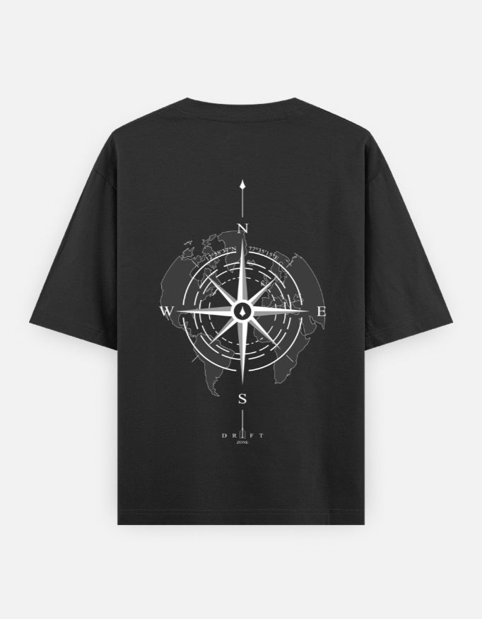 Color_Black Dark Manipulator Tee Back – Eye & Compass Front Print