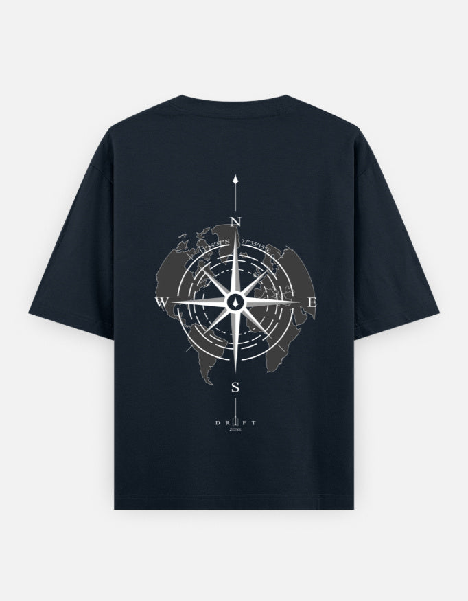 Color_NavyBlue Dark Manipulator Tee Back – Eye & Compass Front Print