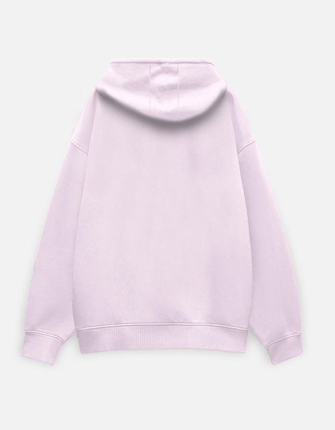 Heavy Chill Hoodie Baby Pink Back – Clean Minimal Back