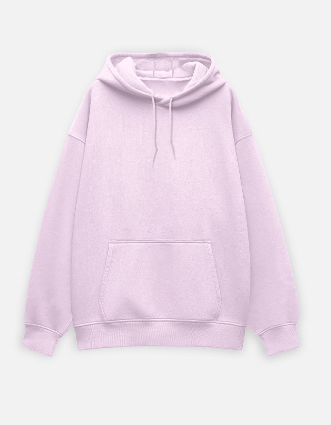 Lost Life Hoodie Light Baby Pink Front – Oversized Minimal Front